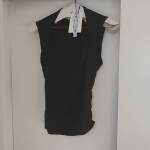 Cider Black Sleeveless Top, Women's Size 6, M